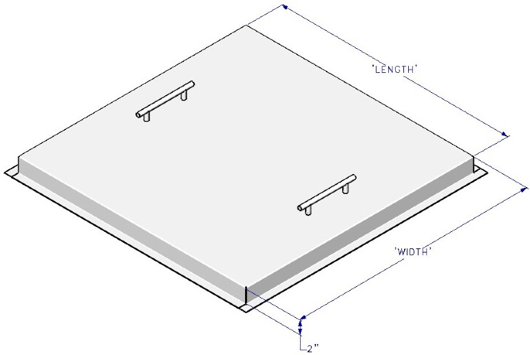 Custom Rectangle Covers | Fire Pit Covers